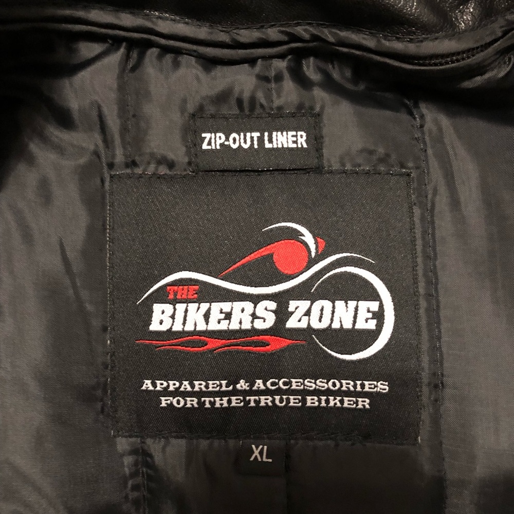 Women’s Biker Zone Leather Motorcycle Jacket.
